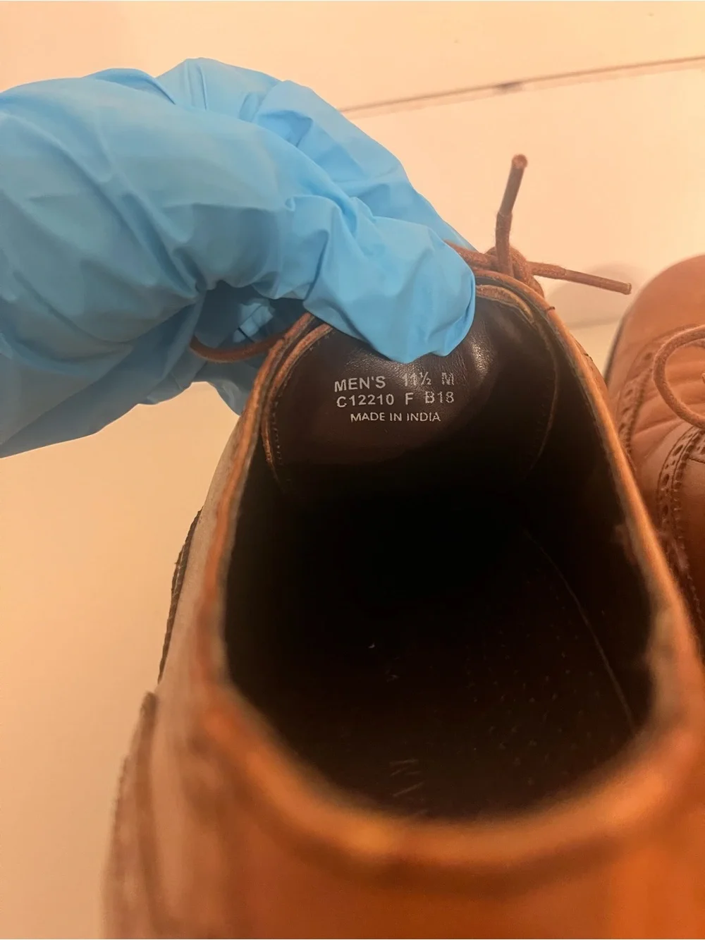 Cole Haan C12210 Leather Wingtip Oxfords Brown 11.5/12 Mismatched Read